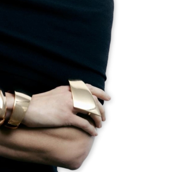 ZARA Double Plaque Ring - Picture 5 of 12